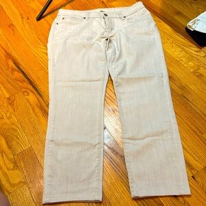 Eileen Fisher light gray denim stretch jeans size 8